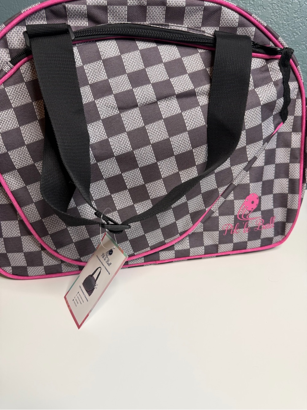 Pik’le’Ball Sport Premium Women’s Pickleball Bag
Black & White Checkered • NWT - Picture 5 of 8